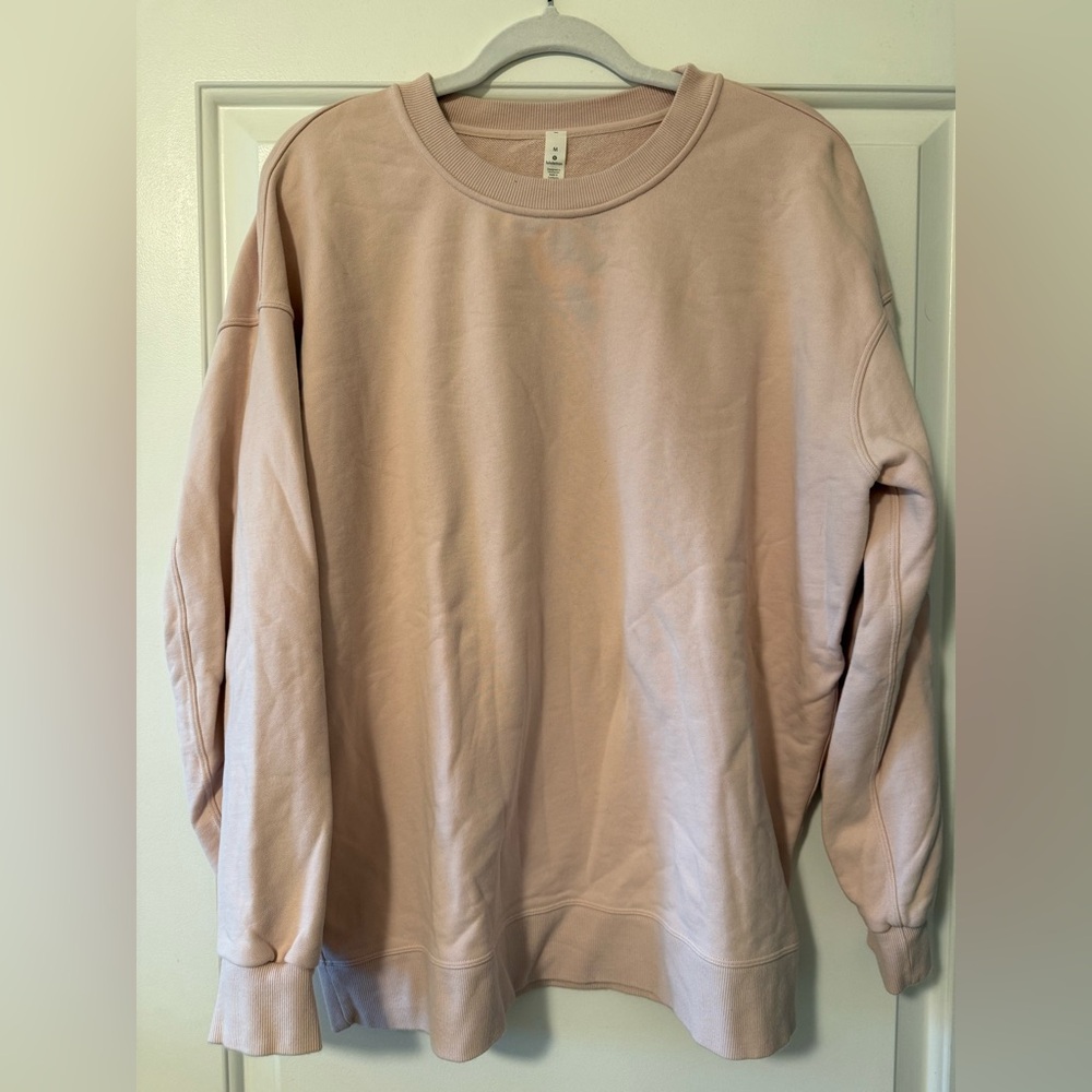lululemon blush pink crewneck sweatshirt